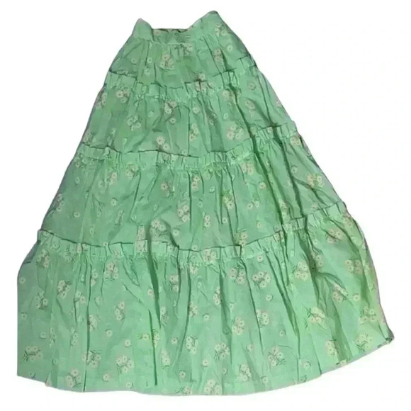 Unbranded Bohemian Floral Ruffled Maxi Skirt Size: See Approximate Measurements - Picture 1 of 3